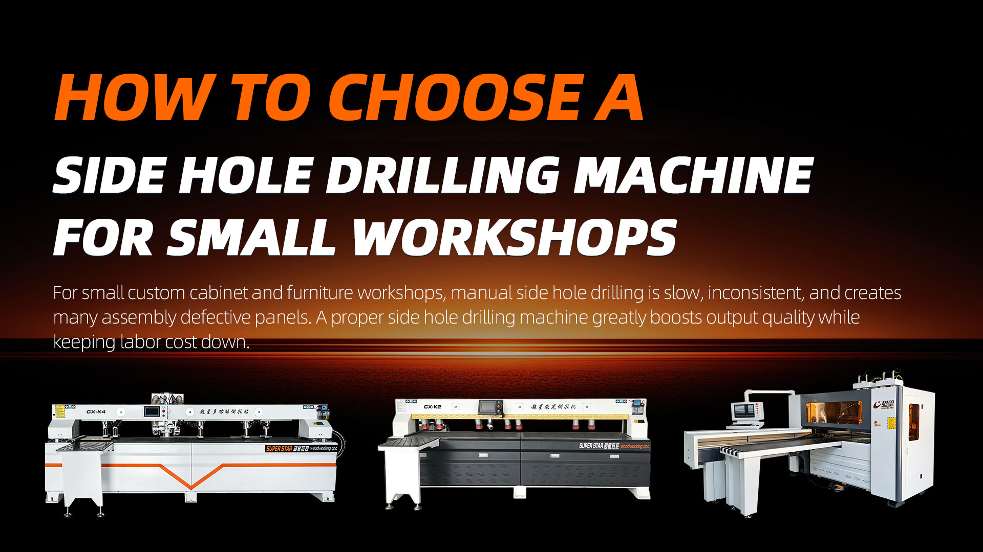 How to choose a side hole drilling machine for small workshops
