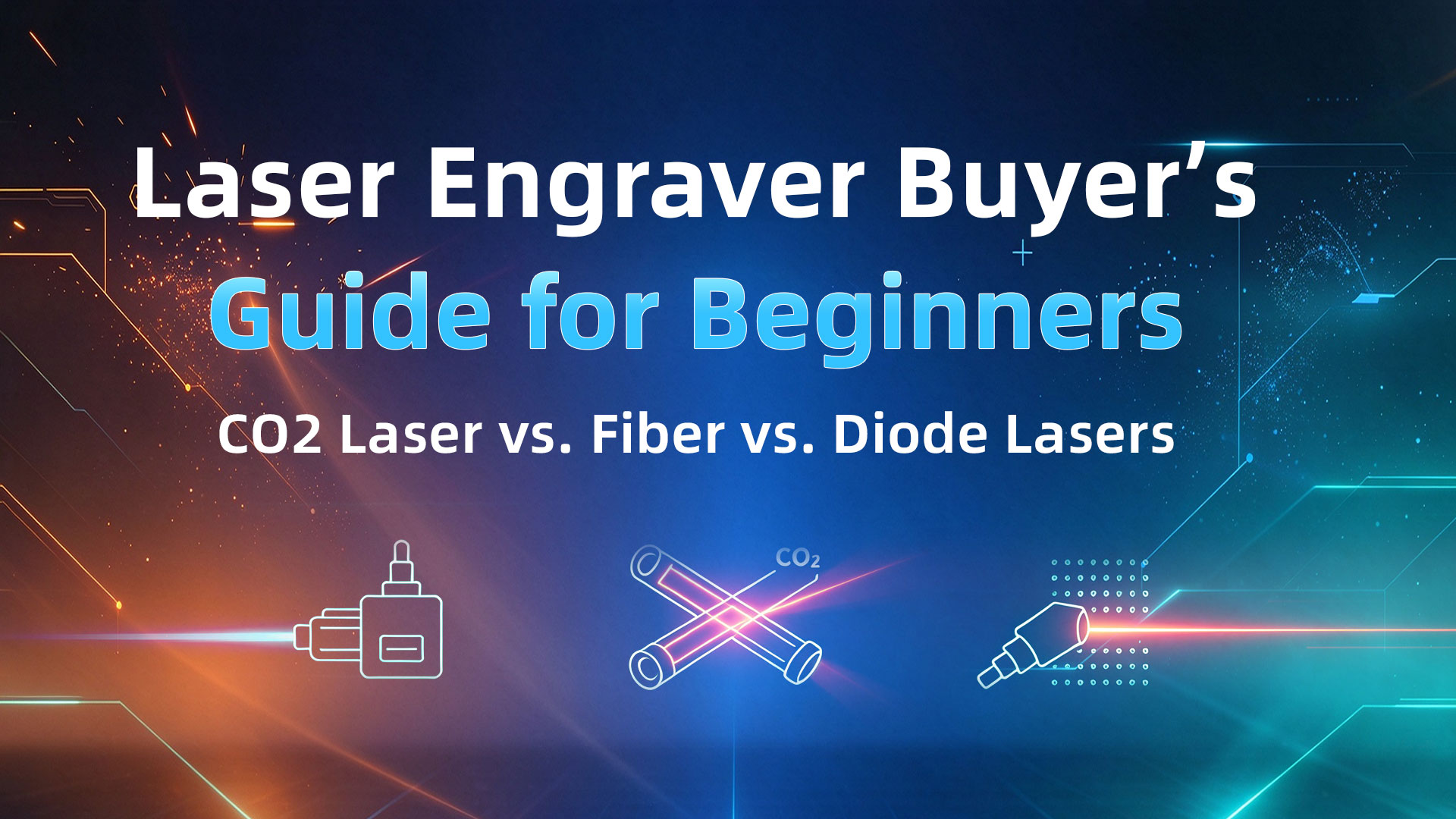 Laser Engraver Buyer’s Guide for Beginners: CO2 Laser vs. Fiber vs. Diode Lasers
